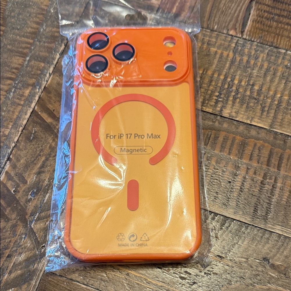 Orange Magnetic Case for iPhone 17 Pro Max